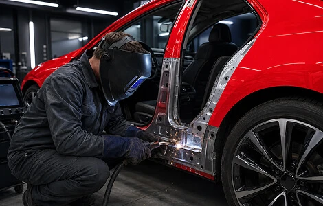 Body Welding at ABC Crash Repairs